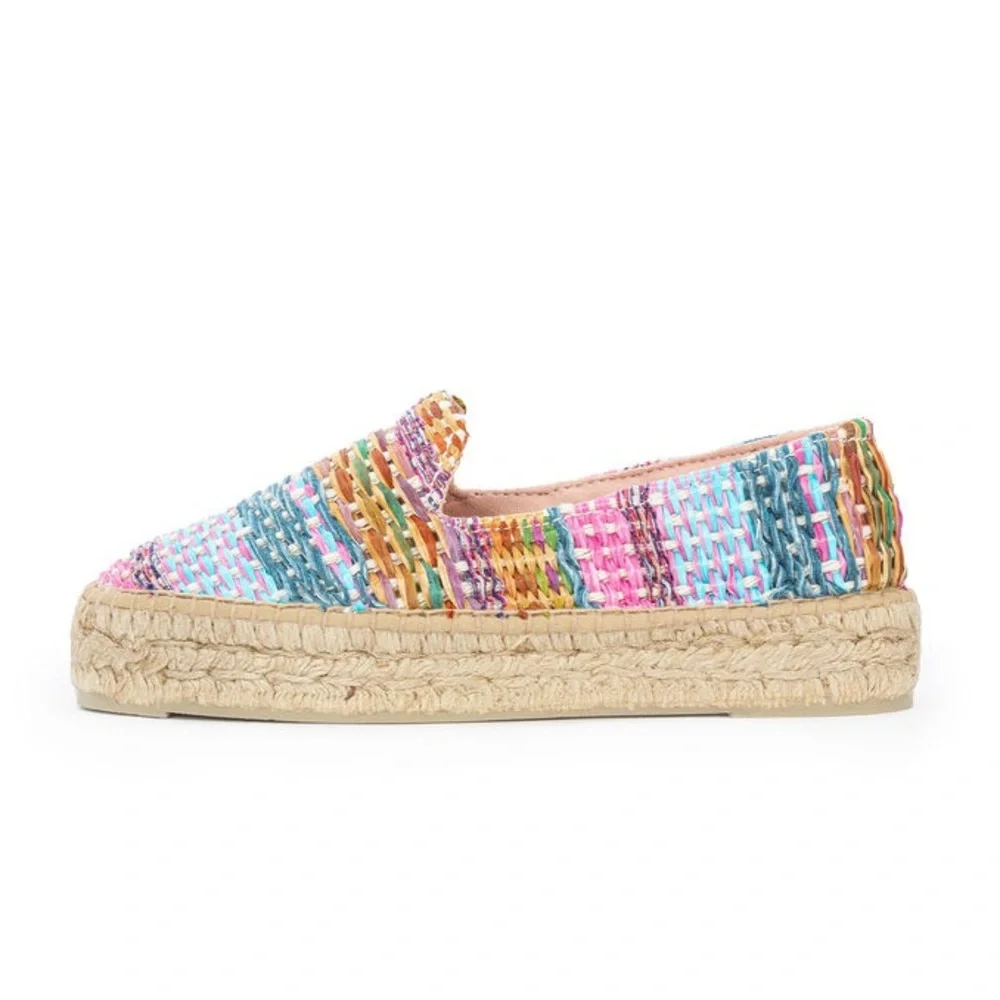 Manebi Raffia Jute Mix Double Sole Espadrilles 💞✨